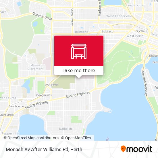 Monash Av After Williams Rd map