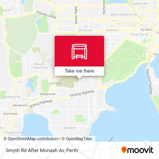 Mapa Smyth Rd After Monash Av