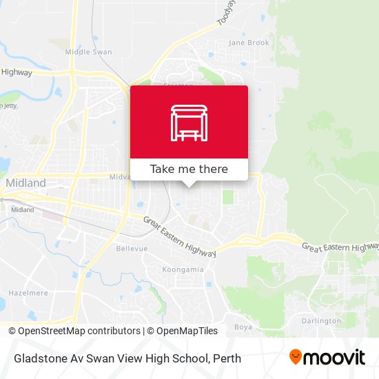 Gladstone Av Swan View High School map