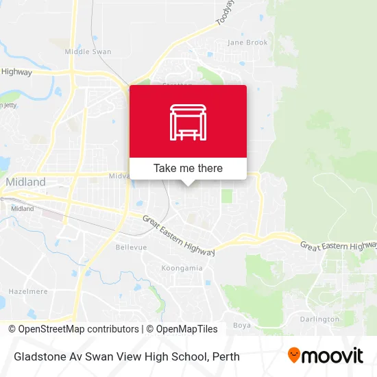 Mapa Gladstone Av Swan View High School