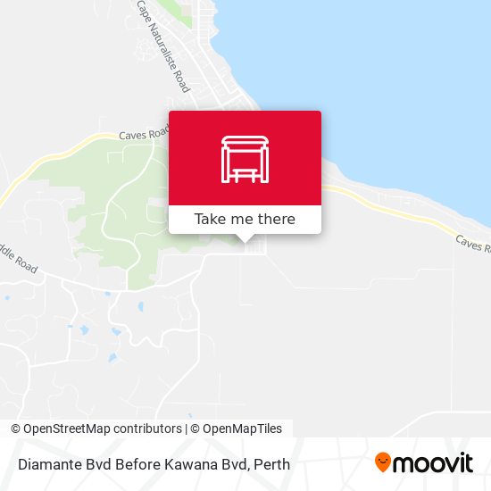 Diamante Bvd Before Kawana Bvd map