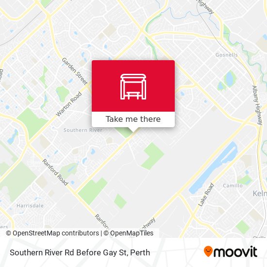 Southern River Rd Before Gay St map