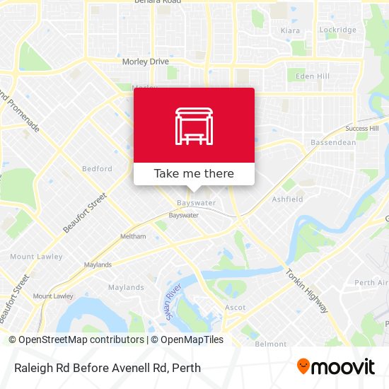 Raleigh Rd Before Avenell Rd map