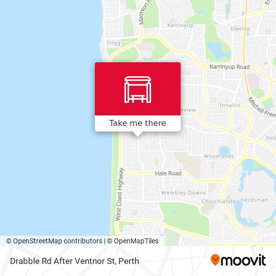 Drabble Rd After Ventnor St map