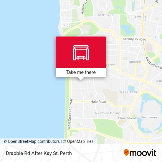 Mapa Drabble Rd After Kay St