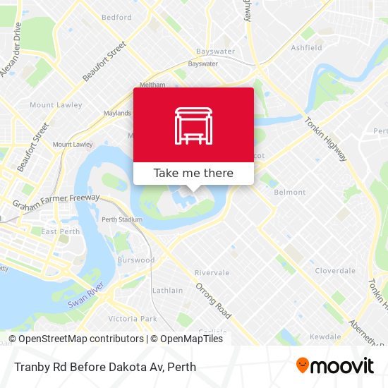 Tranby Rd Before Dakota Av map