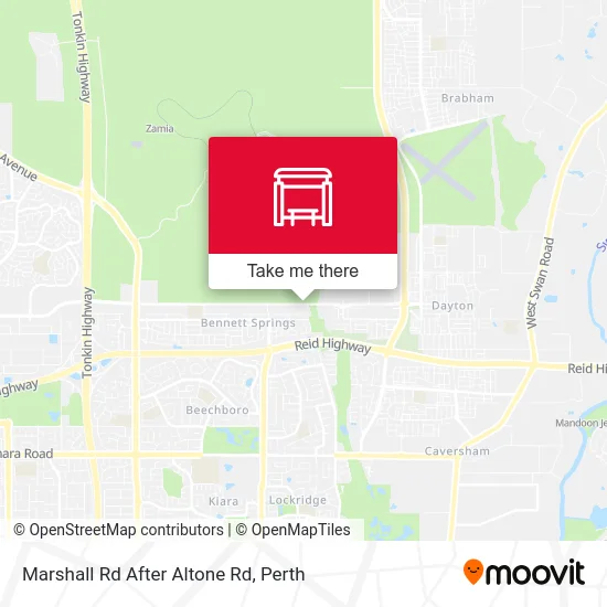 Mapa Marshall Rd After Altone Rd