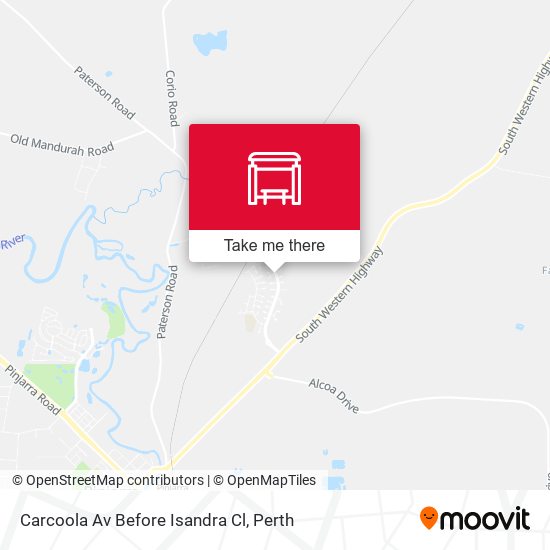 Carcoola Av Before Isandra Cl map