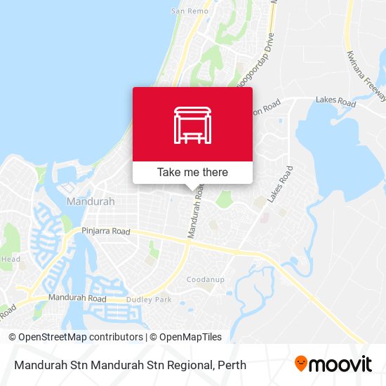 Mandurah Stn Mandurah Stn Regional map