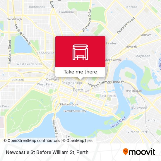 Newcastle St Before William St map