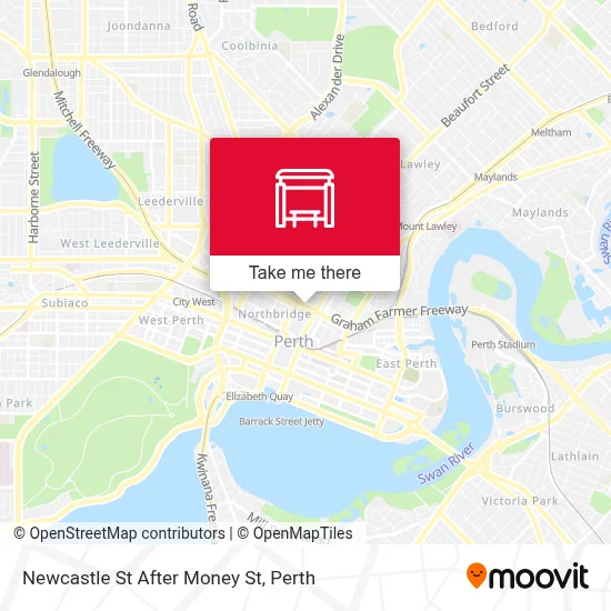 Mapa Newcastle St After Money St