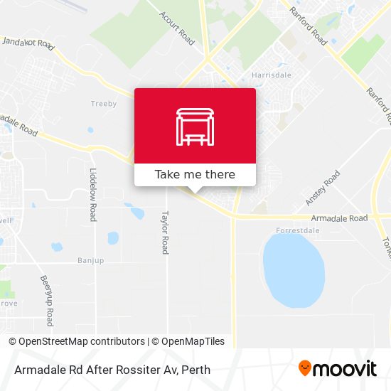 Armadale Rd After Rossiter Av map