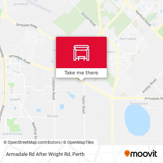 Armadale Rd After Wright Rd map