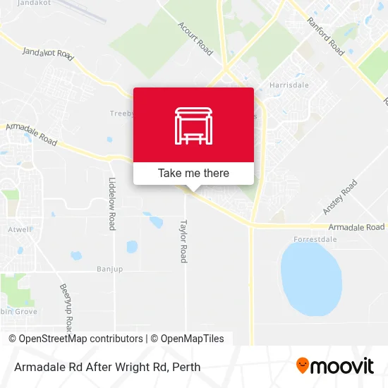 Mapa Armadale Rd After Wright Rd