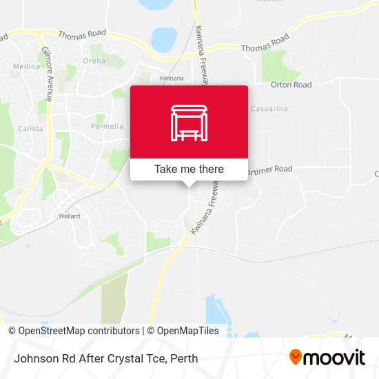 Mapa Johnson Rd After Crystal Tce