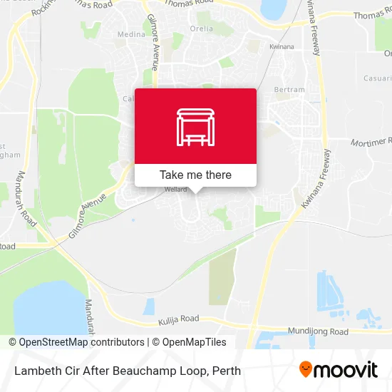 Mapa Lambeth Cir After Beauchamp Loop