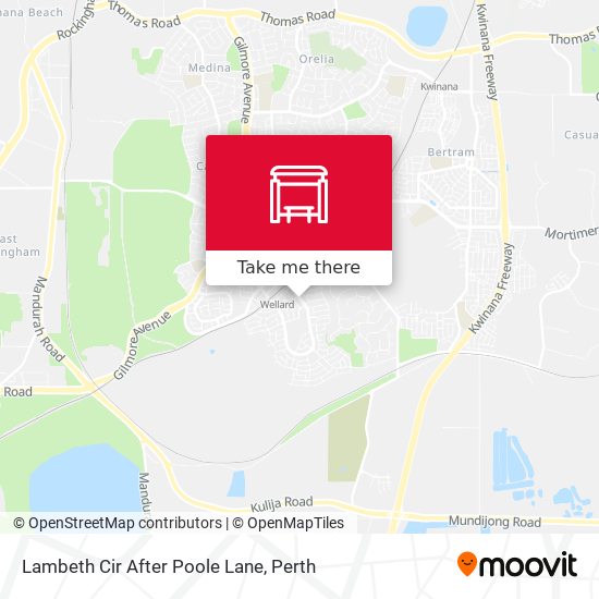 Lambeth Cir After Poole Lane map