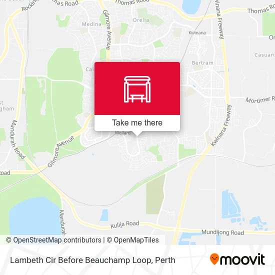 Mapa Lambeth Cir Before Beauchamp Loop