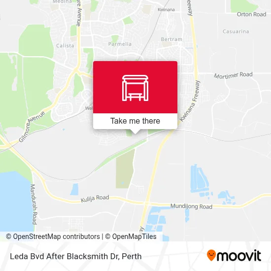 Mapa Leda Bvd After Blacksmith Dr