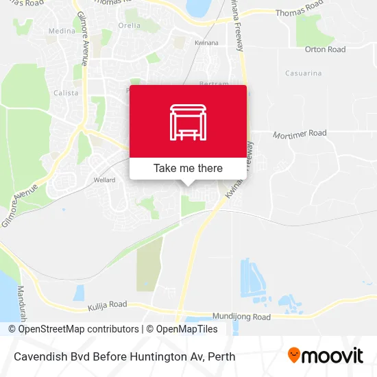 Mapa Cavendish Bvd Before Huntington Av