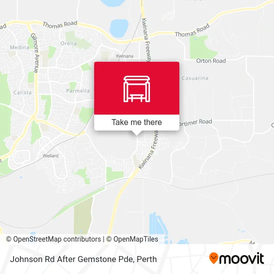 Mapa Johnson Rd After Gemstone Pde