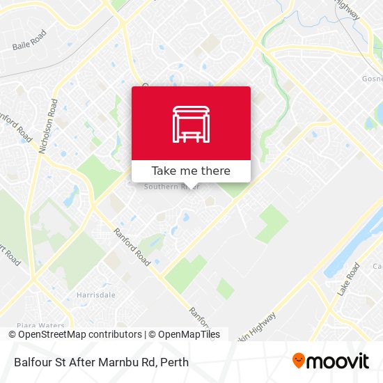 Balfour St After Marnbu Rd map