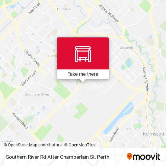 Southern River Rd After Chamberlain St map