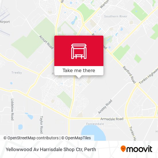 Yellowwood Av Harrisdale Shop Ctr map