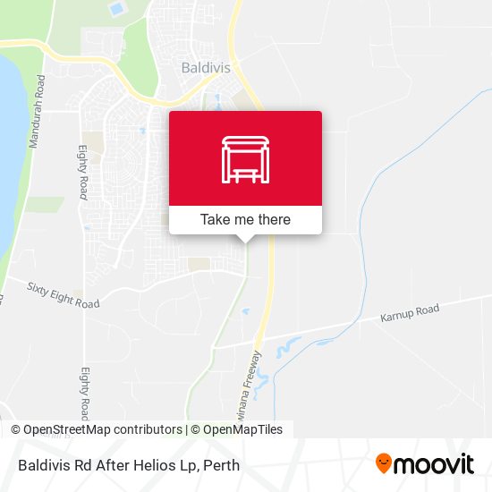 Baldivis Rd After Helios Lp map