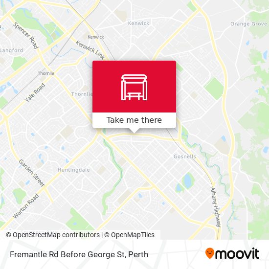 Mapa Fremantle Rd Before George St