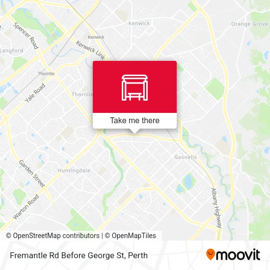 Fremantle Rd Before George St map