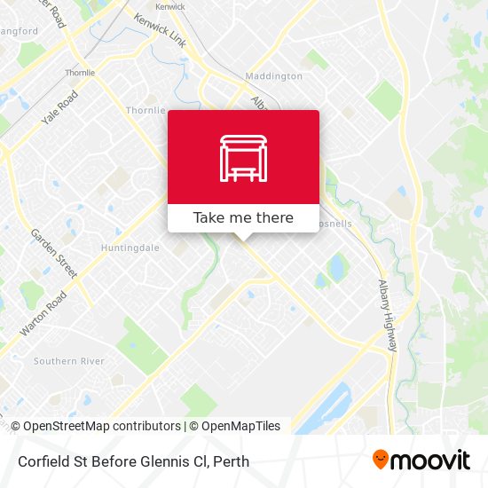 Corfield St Before Glennis Cl map