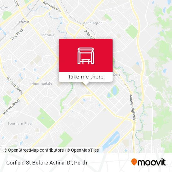 Corfield St Before Astinal Dr map