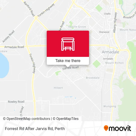 Mapa Forrest Rd After Jarvis Rd