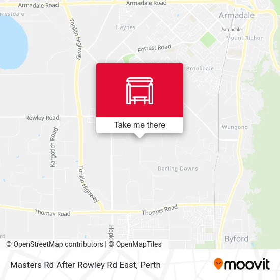 Mapa Masters Rd After Rowley Rd East