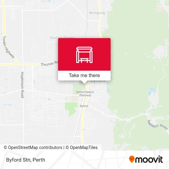Mapa Byford Stn