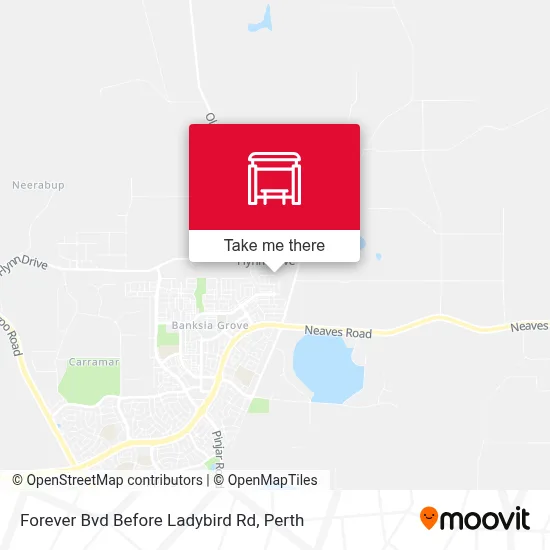 Mapa Forever Bvd Before Ladybird Rd