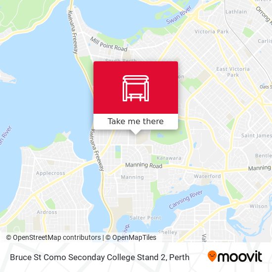 Bruce St Como Seconday College Stand 2 map