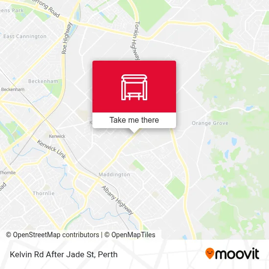 Mapa Kelvin Rd After Jade St