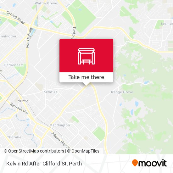 Kelvin Rd After Clifford St map