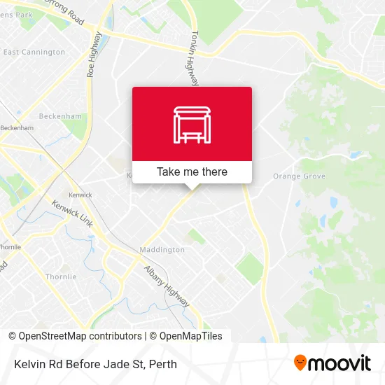 Mapa Kelvin Rd Before Jade St