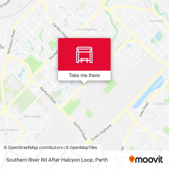 Southern River Rd After Halcyon Loop map