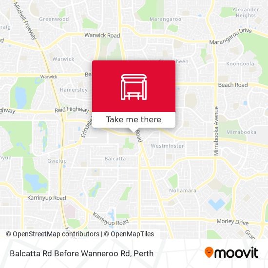 Balcatta Rd Before Wanneroo Rd map