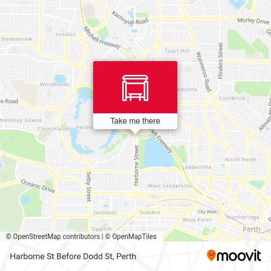 Mapa Harborne St Before Dodd St