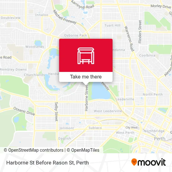 Mapa Harborne St Before Rason St