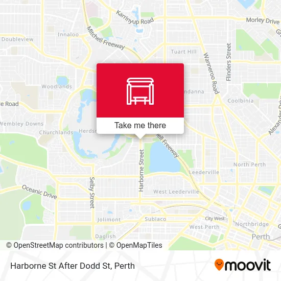 Mapa Harborne St After Dodd St