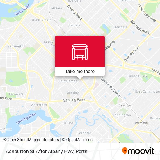 Ashburton St After Albany Hwy map