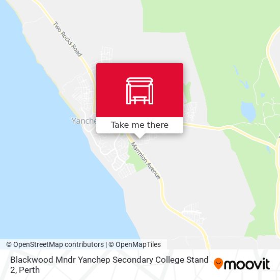 Blackwood Mndr Yanchep Secondary College Stand 2 map