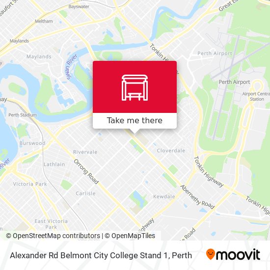 Alexander Rd Belmont City College Stand 1 map