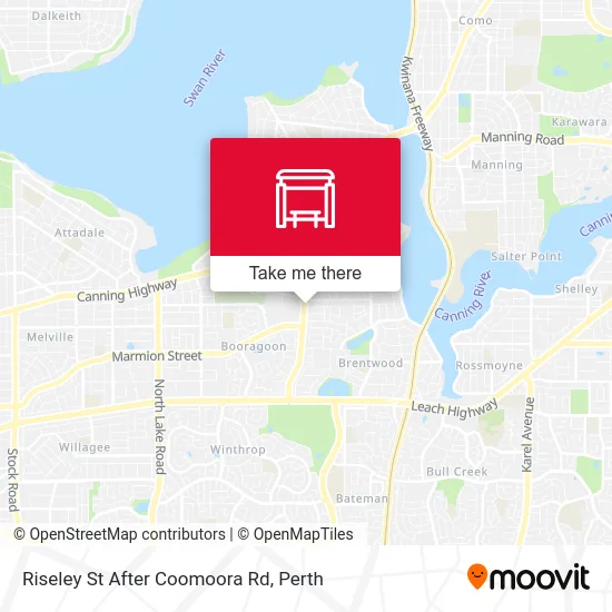 Mapa Riseley St After Coomoora Rd